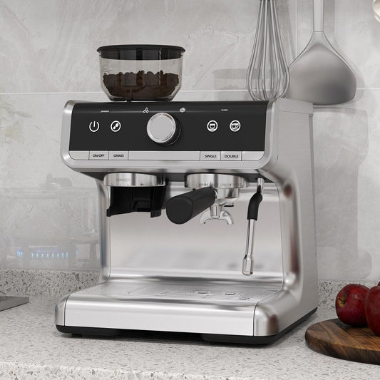 Machine à café expresso, avec broyeur, réservoir d'eau de 2,8 L