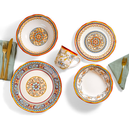 Service de table Euro Ceramica Duomo 16 pièces (pour 4 personnes) - Style italien