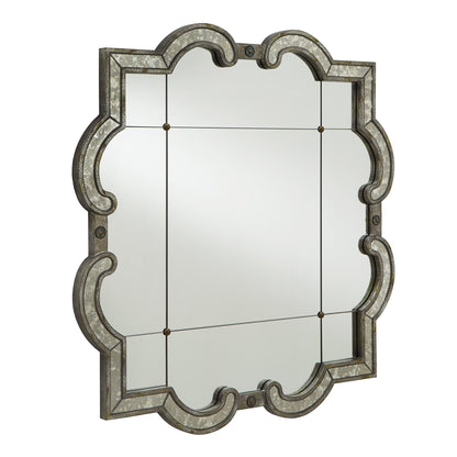 Miroir mural à carreaux argent antique Fantina par iNSPIRE Q Classic