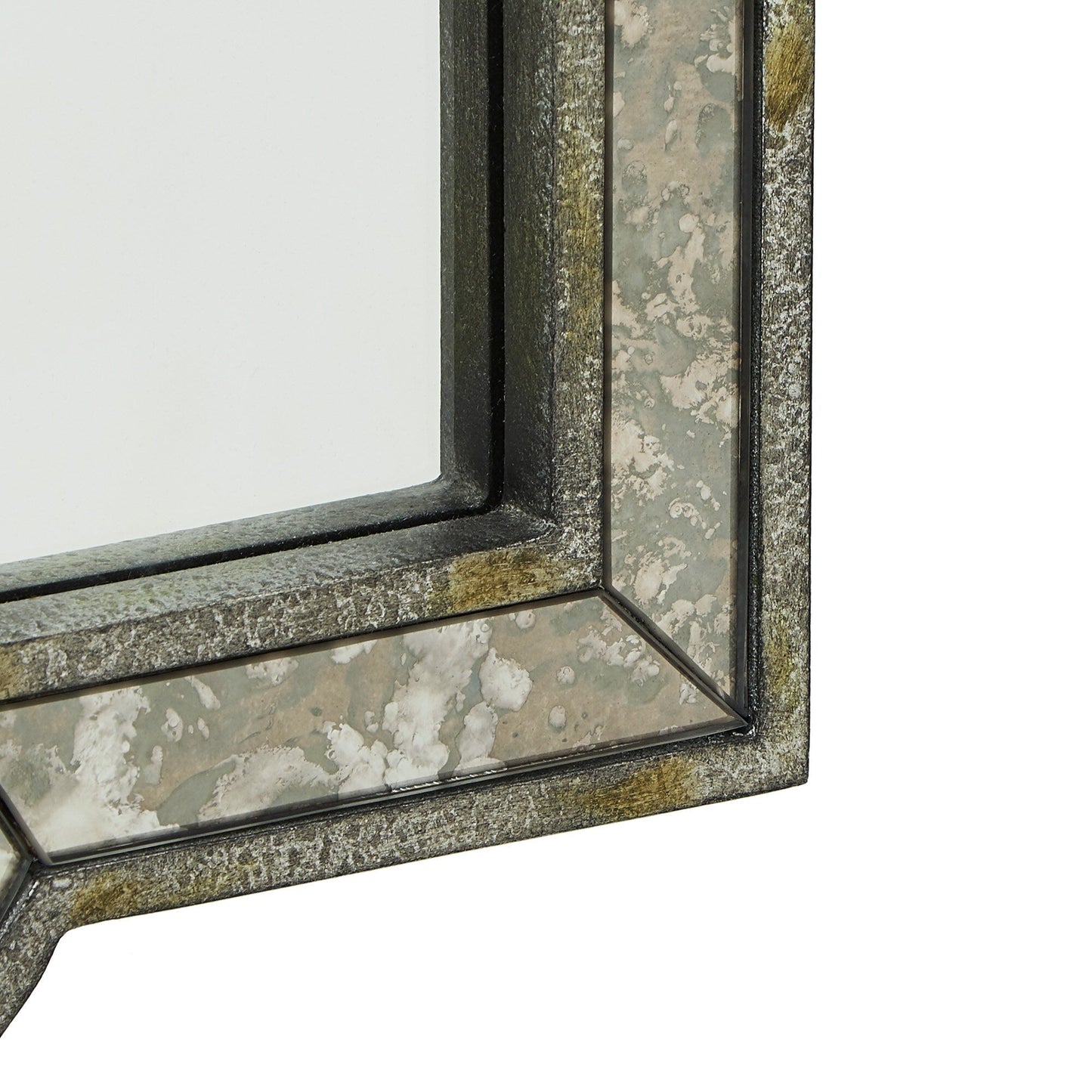 Miroir mural à carreaux argent antique Fantina par iNSPIRE Q Classic