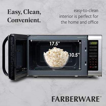 Four à micro-ondes Farberware de 1,6 pi³ en acier inoxydable brossé