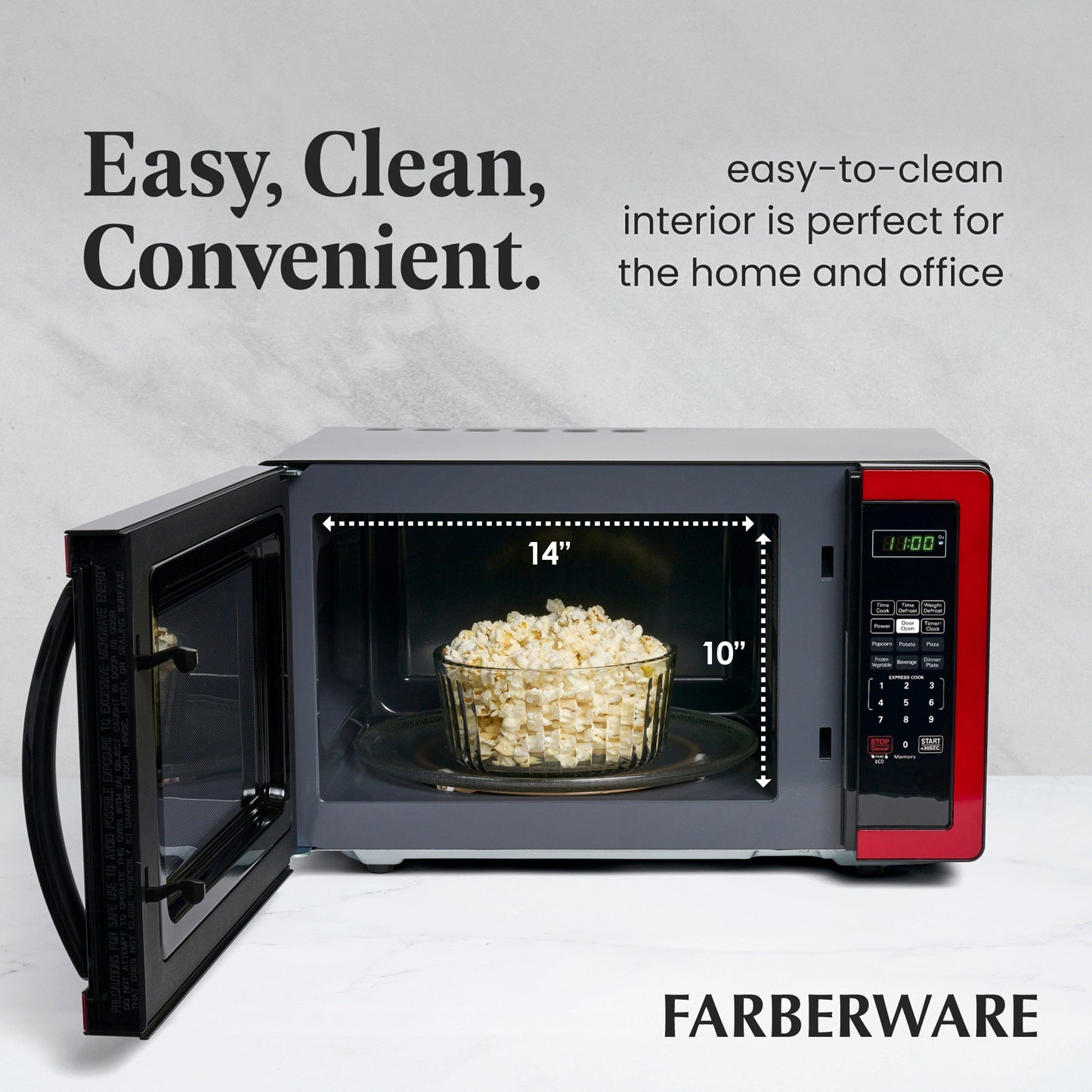 Four à micro-ondes Farberware Classic de 1,1 pi³ et 1000 watts