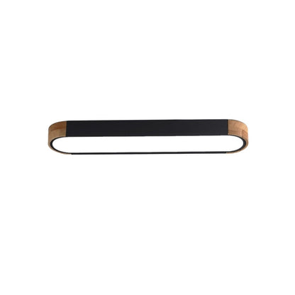 Éclairage encastré LED ovale allongé en bois style farmhouse, à intensité variable - 37 3000k/6000k