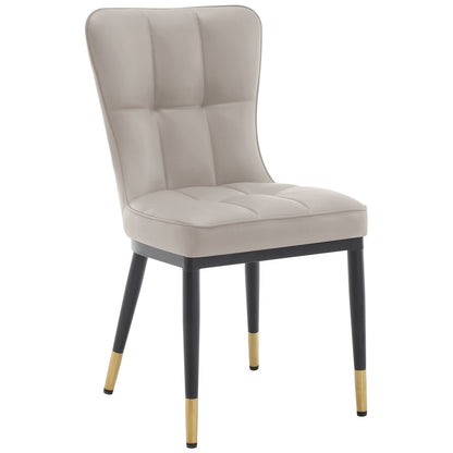 Lot de 2/4 chaises de salle à manger recouvertes de simili cuir