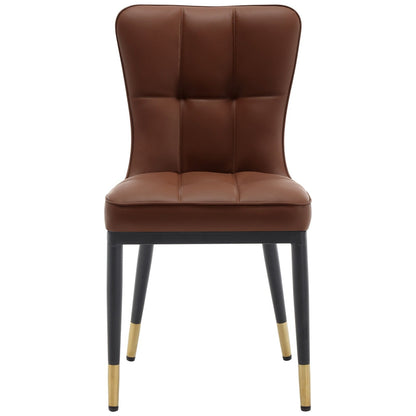 Lot de 2/4 chaises de salle à manger recouvertes de simili cuir