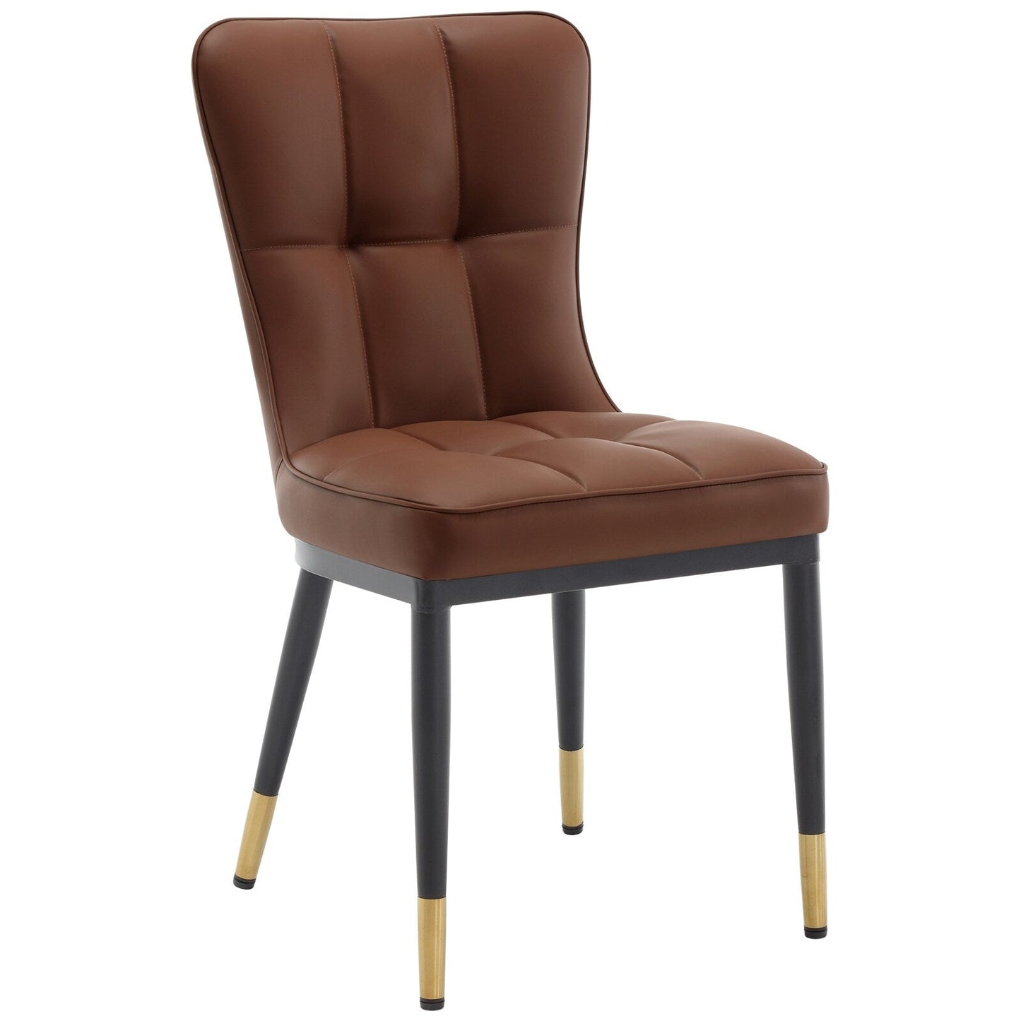 Lot de 2/4 chaises de salle à manger recouvertes de simili cuir