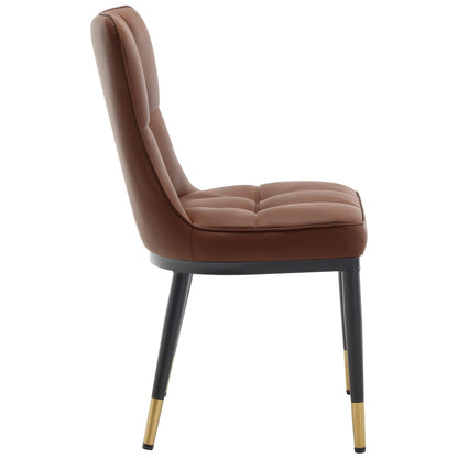 Lot de 2/4 chaises de salle à manger recouvertes de simili cuir