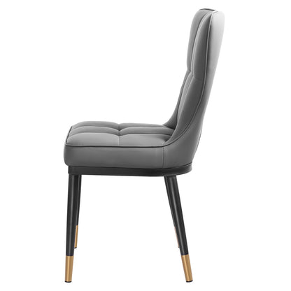 Lot de 2/4 chaises de salle à manger recouvertes de simili cuir