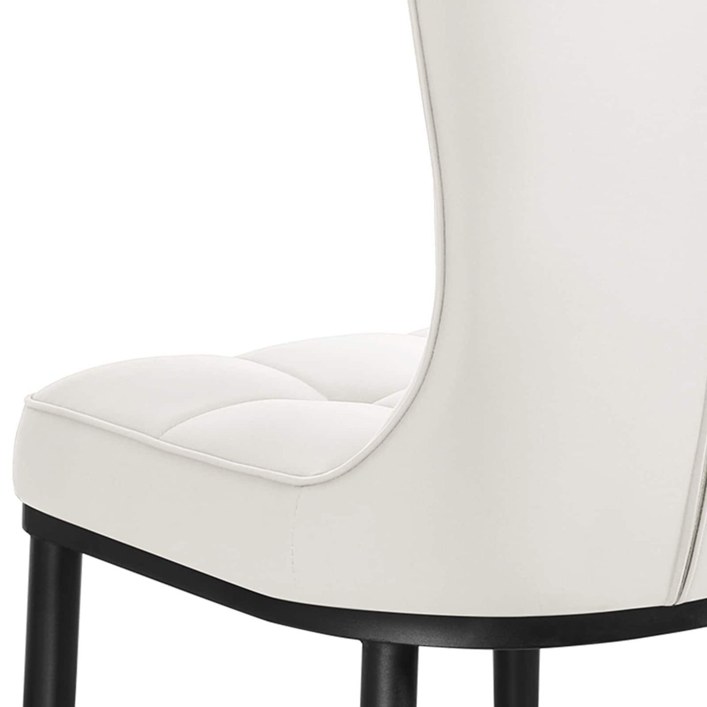 Lot de 2/4 chaises de salle à manger recouvertes de simili cuir