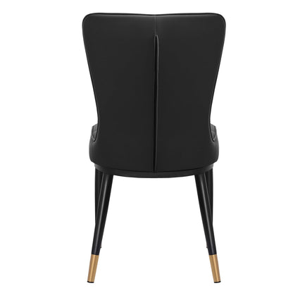 Lot de 2/4 chaises de salle à manger recouvertes de simili cuir