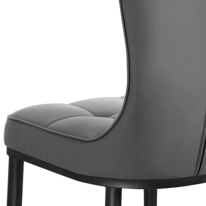 Lot de 2/4 chaises de salle à manger recouvertes de simili cuir