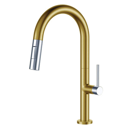 Robinet de cuisine à tirage vertical à simple commande de Fine Fixtures