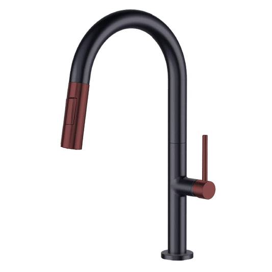 Robinet de cuisine à tirage vertical à simple commande de Fine Fixtures