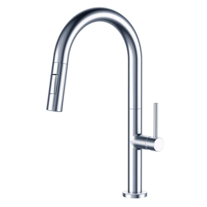 Robinet de cuisine à tirage vertical à simple commande de Fine Fixtures