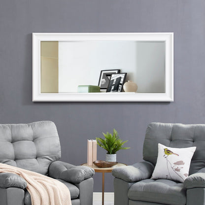 Grand miroir mural rectangulaire avec cadre - Miroir pleine longueur pour chambre à coucher et dressing