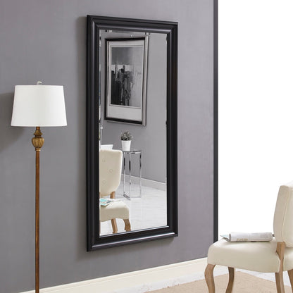 Grand miroir mural rectangulaire avec cadre - Miroir pleine longueur pour chambre à coucher et dressing