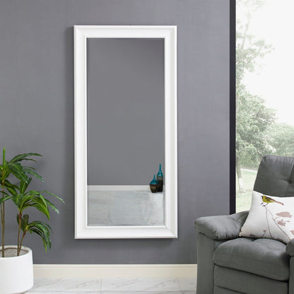 Grand miroir mural rectangulaire avec cadre - Miroir pleine longueur pour chambre à coucher et dressing
