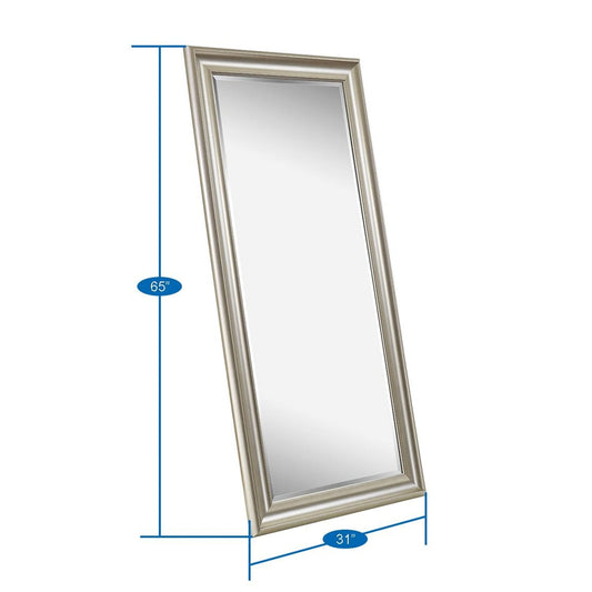 Grand miroir mural rectangulaire avec cadre - Miroir pleine longueur pour chambre à coucher et dressing