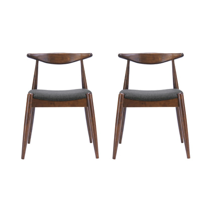 Chaises de salle à manger Francie, style moderne du milieu du siècle (lot de 2) par Christopher Knight Home - 52,1 cm L x 51,4 cm l x 75,2 cm h