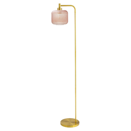 Lampe de chevet en métal doré et verre, modèle Frederick River of Goods