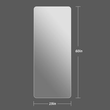 Grand miroir de corps sans cadre, à fixer au mur.