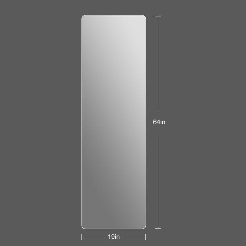 Grand miroir de corps sans cadre, à fixer au mur.