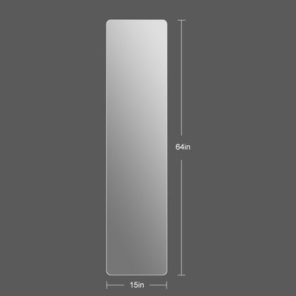Grand miroir de corps sans cadre, à fixer au mur.