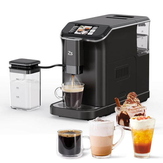 Machine à expresso entièrement automatique avec mousseur de lait automatique