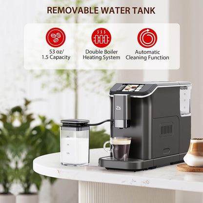 Machine à expresso entièrement automatique avec mousseur de lait automatique