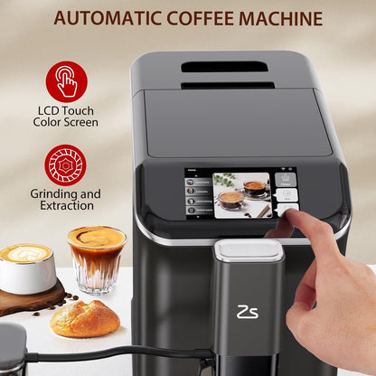 Machine à expresso entièrement automatique avec mousseur de lait automatique