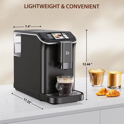 Machine à expresso entièrement automatique avec mousseur de lait automatique
