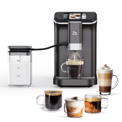 Machine à expresso entièrement automatique avec mousseur de lait automatique