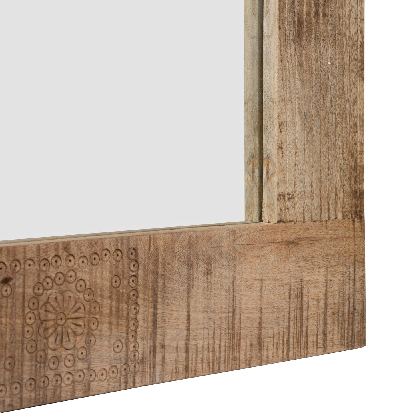 Carina Miroir mural en bois massif naturel rustique de Furniture of America