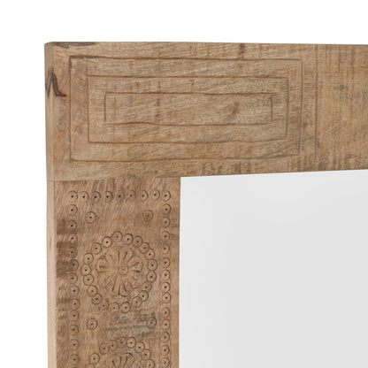 Carina Miroir mural en bois massif naturel rustique de Furniture of America
