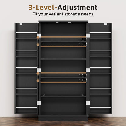 Armoire de rangement Futzca 47 pouces, armoires de cuisine en bois