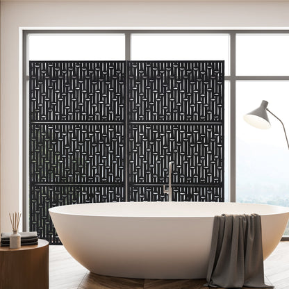 Glitzhome Écran de séparation de pièce, pare-vue à 3 panneaux, motif floral galvanisé, 1,8 m (6 pieds)