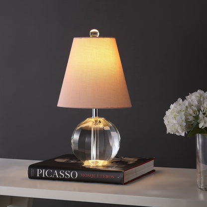 Lampe de table LED Goddard à boule de cristal/métal de 16 pouces, par JONATHAN Y