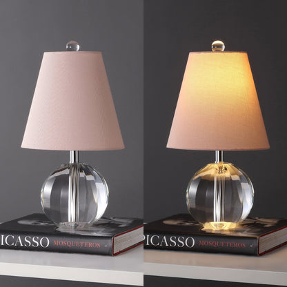 Lampe de table LED Goddard à boule de cristal/métal de 16 pouces, par JONATHAN Y