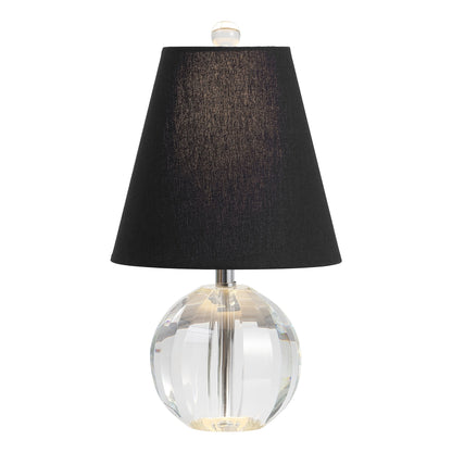 Lampe de table LED Goddard à boule de cristal/métal de 16 pouces, par JONATHAN Y