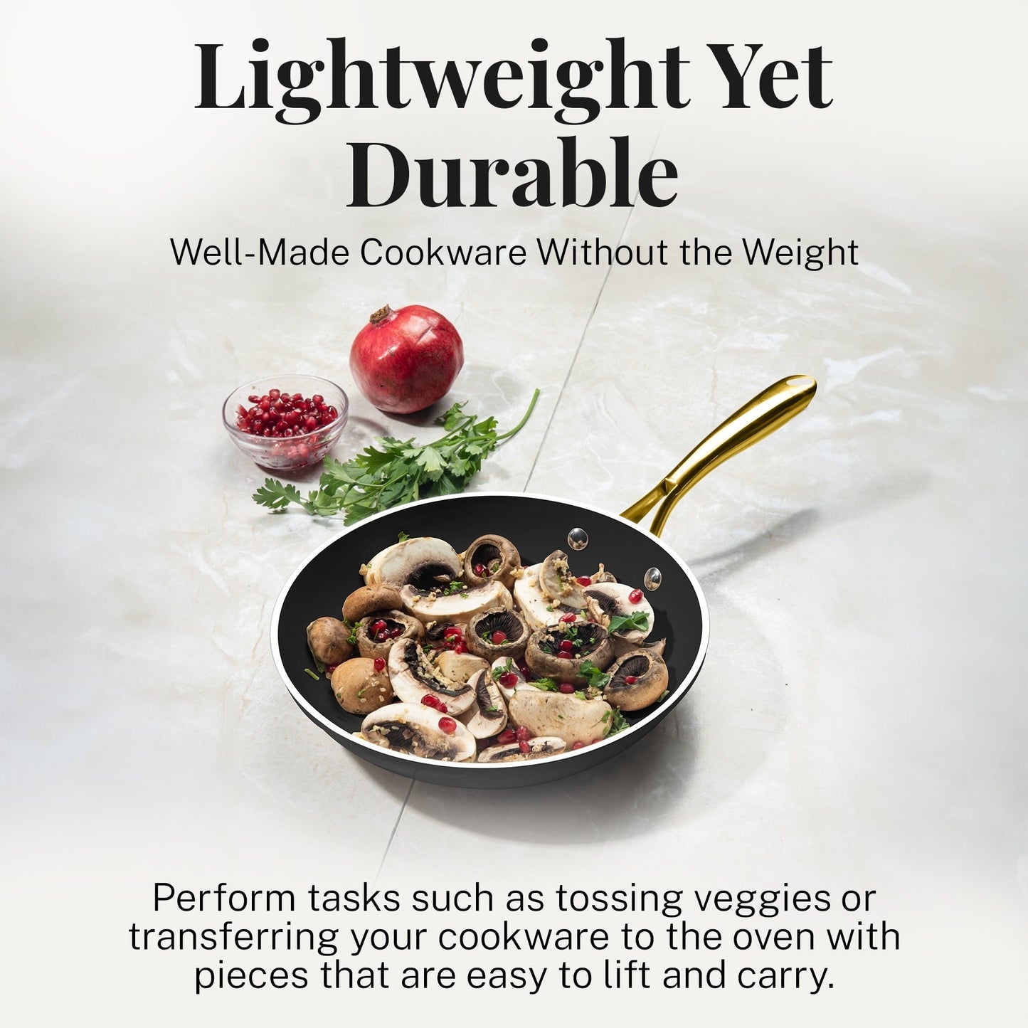 Ensemble de 15 pièces de casseroles et poêles ultra antiadhésives en céramique Gotham Steel noires, avec ustensiles.
