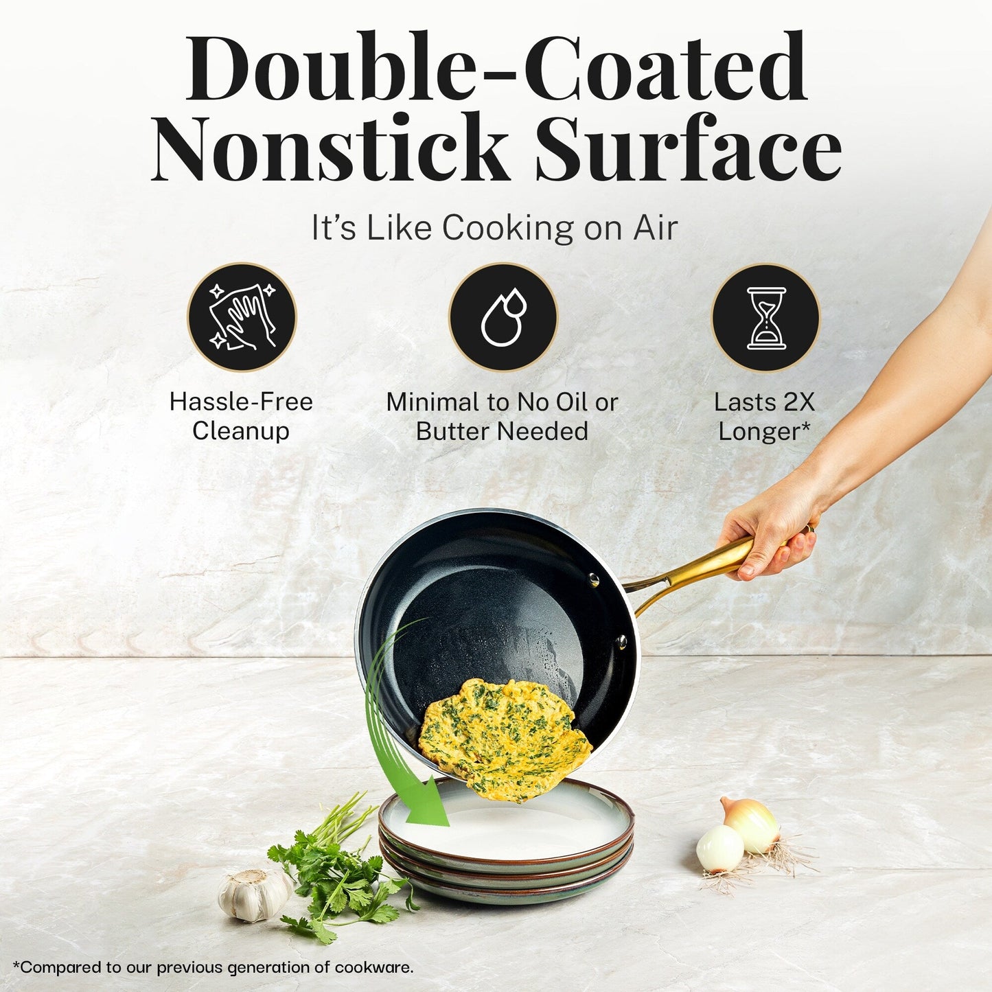 Ensemble de 15 pièces de casseroles et poêles ultra antiadhésives en céramique Gotham Steel noires, avec ustensiles.