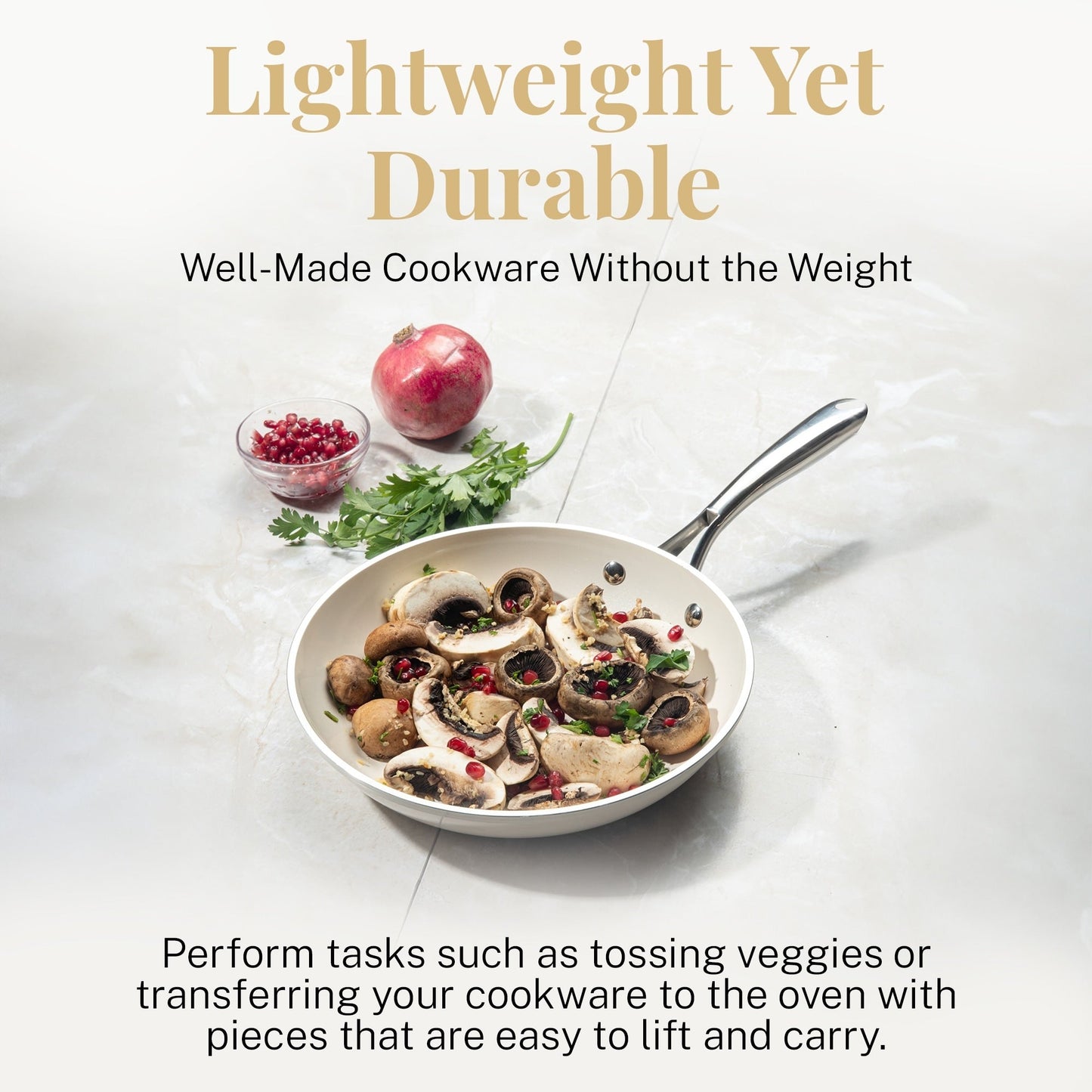 Ensemble de casseroles et poêles antiadhésives Gotham Steel Naturals 20 pièces avec ustensiles de cuisson et de pâtisserie