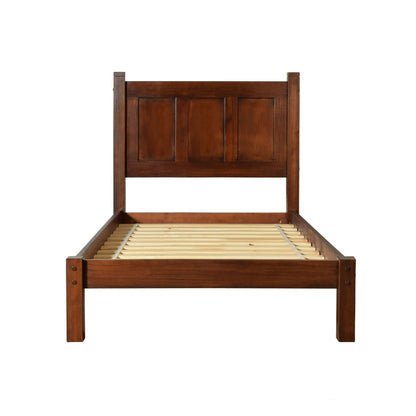 Lit-plateforme à panneaux en bois massif de style Shaker de Grain Wood Furniture