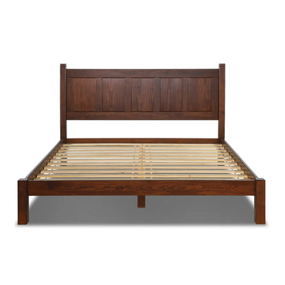 Lit-plateforme à panneaux en bois massif de style Shaker de Grain Wood Furniture