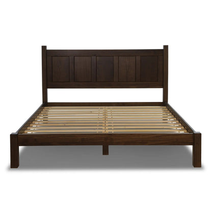 Lit-plateforme à panneaux en bois massif de style Shaker de Grain Wood Furniture