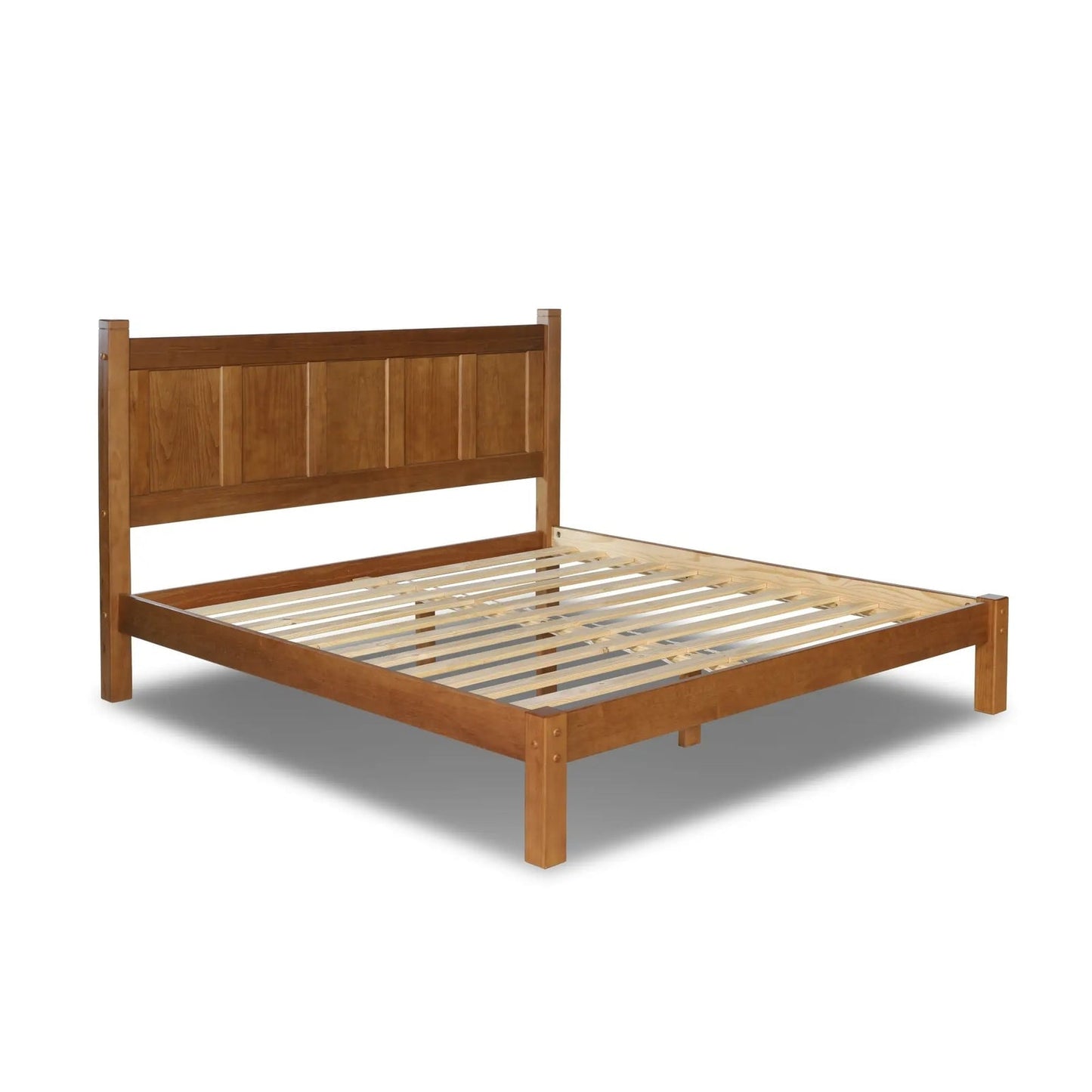 Lit-plateforme à panneaux en bois massif de style Shaker de Grain Wood Furniture
