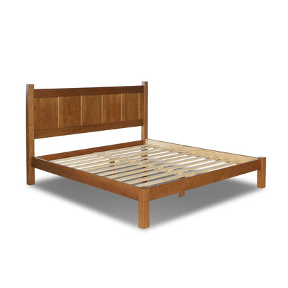 Lit-plateforme à panneaux en bois massif de style Shaker de Grain Wood Furniture