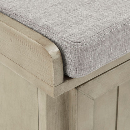 Banc de rangement Granger avec coussin de siège en lin par iNSPIRE Q Classic