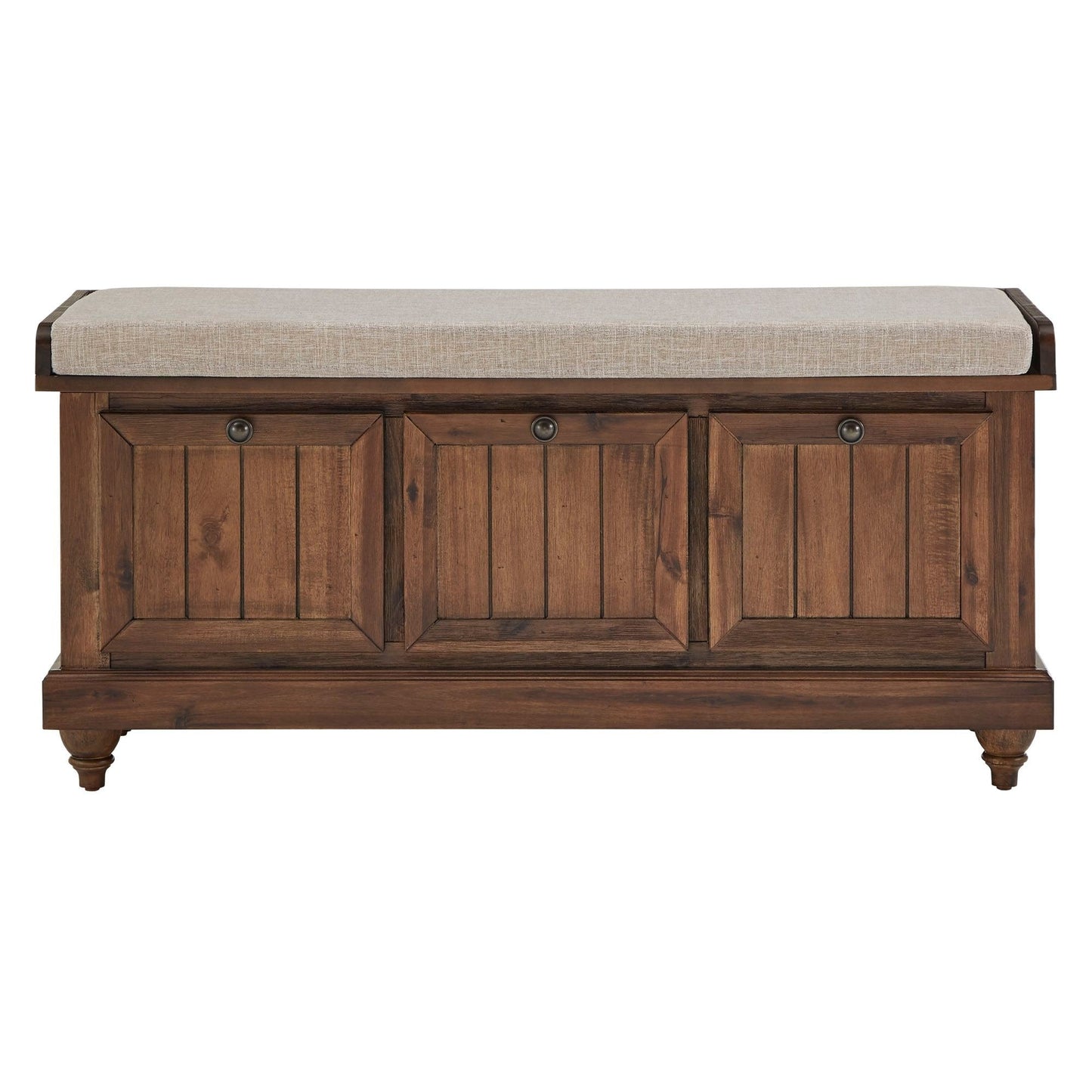 Banc de rangement Granger avec coussin de siège en lin par iNSPIRE Q Classic