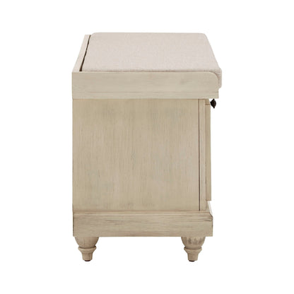 Banc de rangement Granger avec coussin de siège en lin par iNSPIRE Q Classic